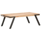 Mesa de centro madera maciza de mango 114x65x40 cm
