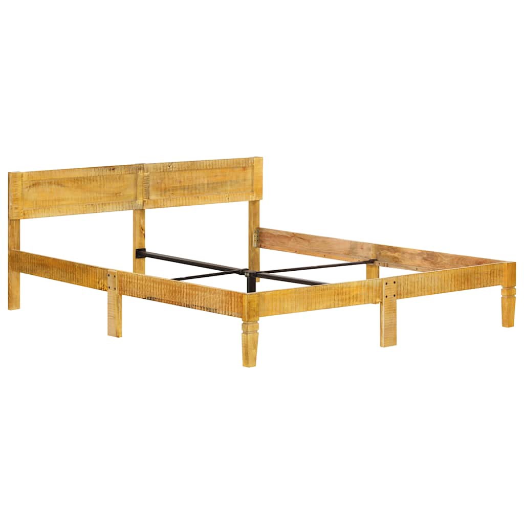 Estructura de cama sin colchón madera maciza de mango 180 cm