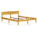 Estructura de cama sin colchón madera maciza de mango 180 cm