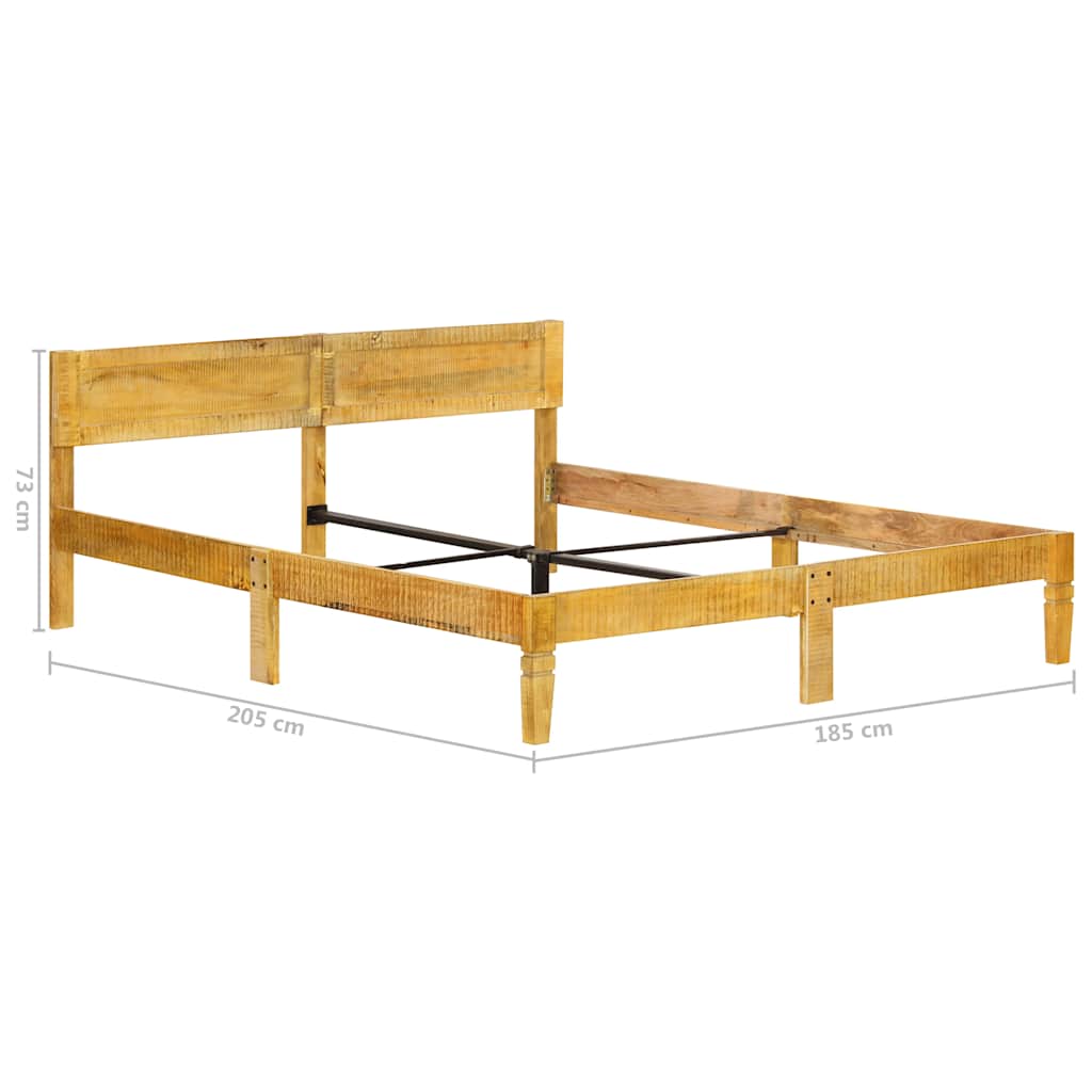 Estructura de cama sin colchón madera maciza de mango 180 cm