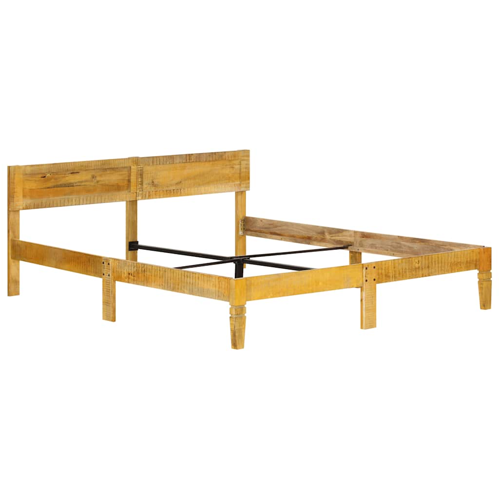 Estructura de cama sin colchón madera maciza de mango 180 cm