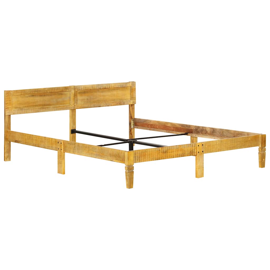 Estructura de cama sin colchón madera maciza de mango 180 cm