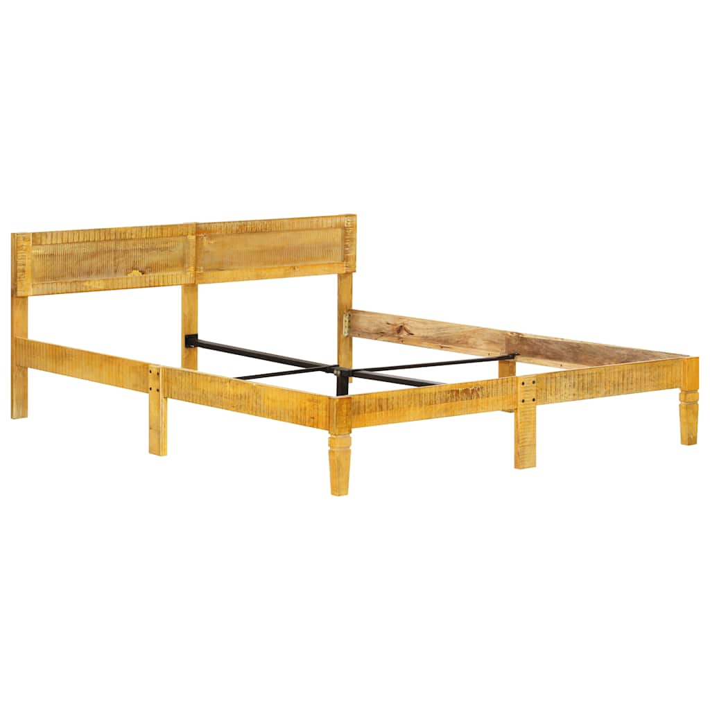 Estructura de cama sin colchón madera maciza de mango 180 cm