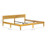 Estructura de cama sin colchón madera maciza de mango 200 cm