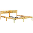 Estructura cama sin colchón madera maciza reciclada 180x200 cm