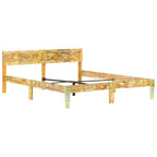 Estructura cama sin colchón madera maciza reciclada 180x200 cm