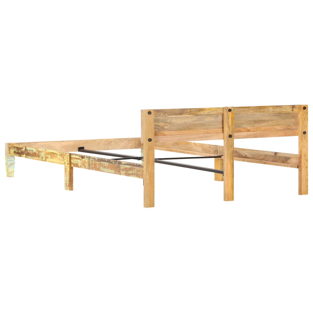 Estructura cama sin colchón madera maciza reciclada 180x200 cm