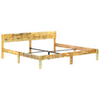 Estructura cama sin colchón madera maciza reciclada 200x200 cm