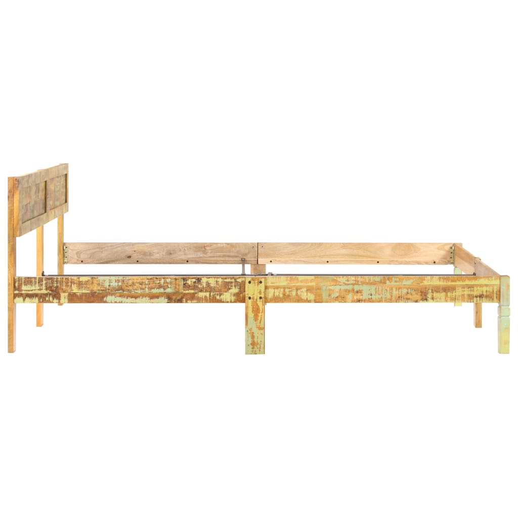 Estructura cama sin colchón madera maciza reciclada 200x200 cm