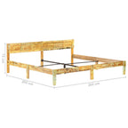 Estructura cama sin colchón madera maciza reciclada 200x200 cm