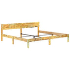Estructura cama sin colchón madera maciza reciclada 200x200 cm