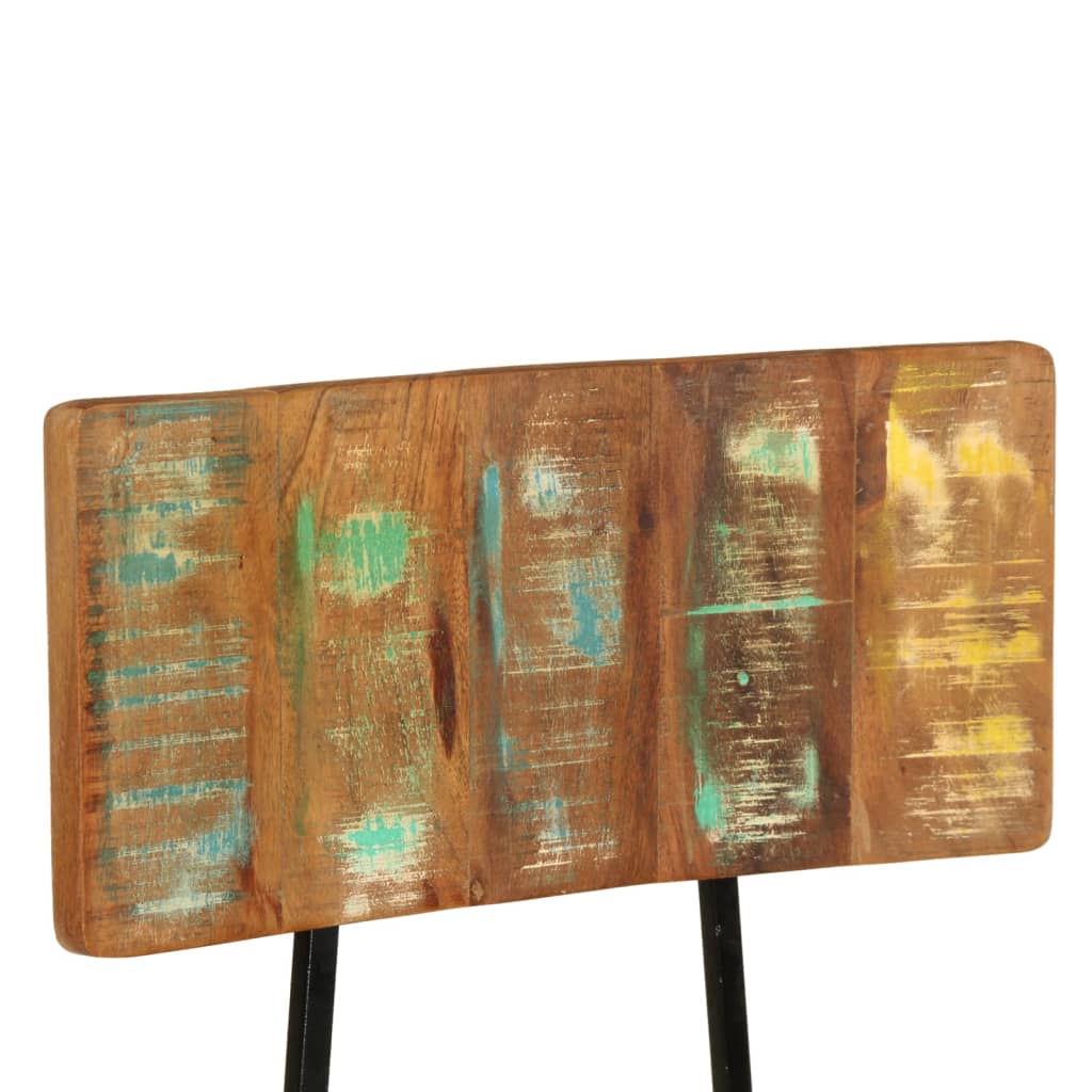 Sillas de comedor 2 unidades madera maciza reciclada