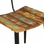 Sillas de comedor 2 unidades madera maciza reciclada