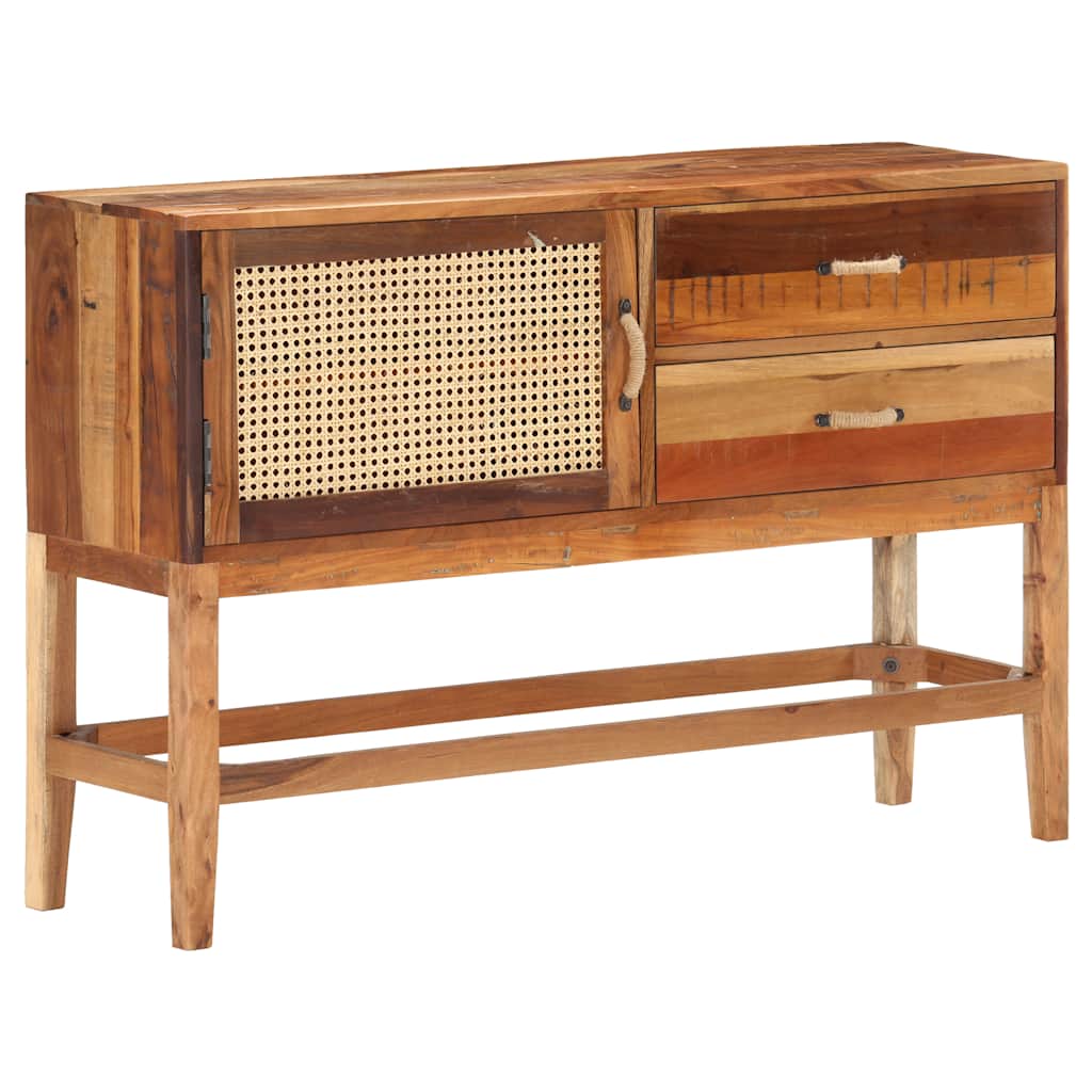 Aparador de madera maciza reciclada 110x35x65 cm