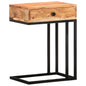 U-shaped acacia solid wood side table 45x30x61 cm
