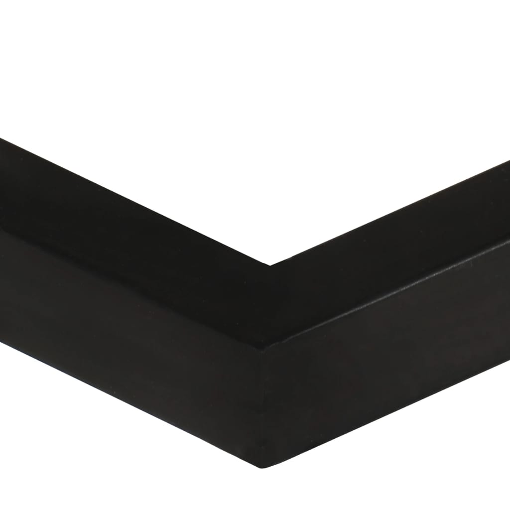 Mesa auxiliar forma de U madera maciza reciclada 45x30x61 cm