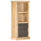 Sideboard with solid mango wood door 45x32x110 cm