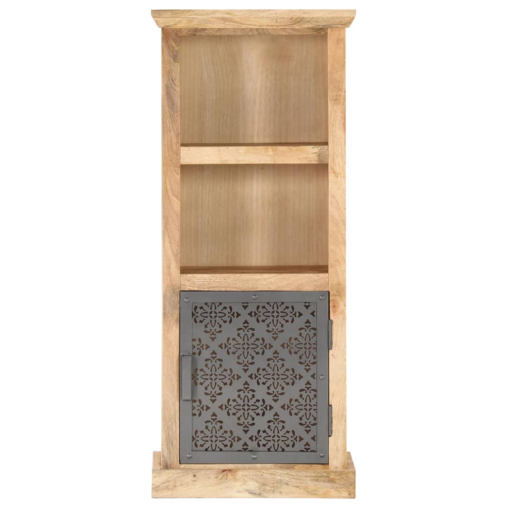 Aparador con puerta madera maciza de mango 45x32x110 cm