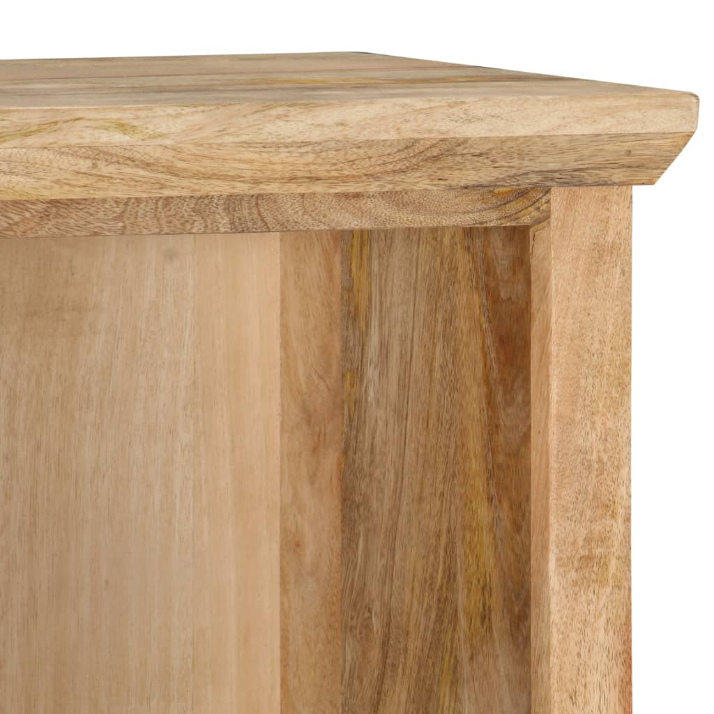 Aparador con puerta madera maciza de mango 45x32x110 cm