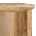 Aparador con puerta madera maciza de mango 45x32x110 cm