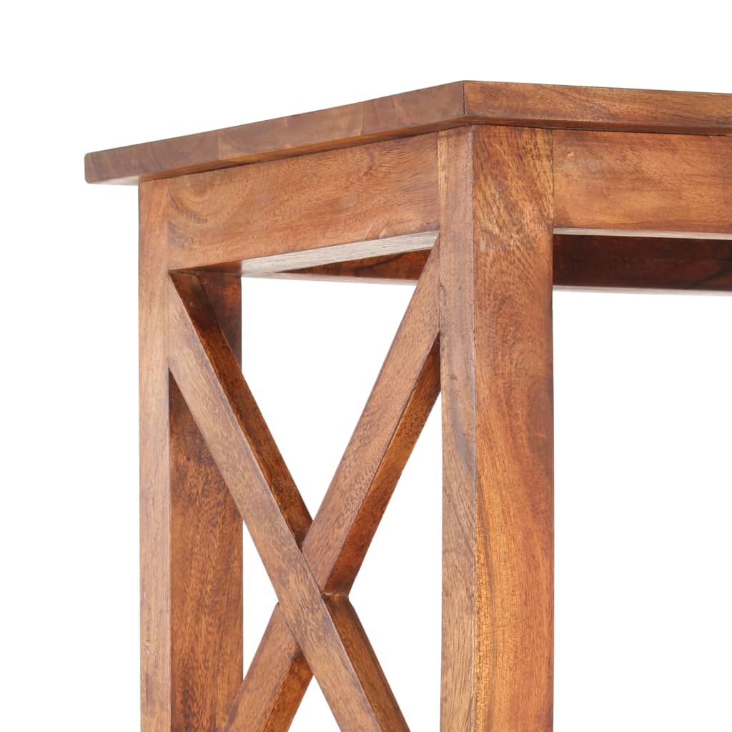 Estantería de madera maciza acacia acabado miel 100x30x180 cm