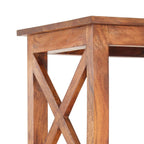 Estantería de madera maciza acacia acabado miel 100x30x180 cm