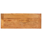 Mesa consola madera maciza de acacia acabado miel 110x40x76 cm