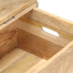 Baúl madera maciza de mango 90x40x45 cm