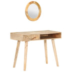 Tocador de madera maciza de mango 100x50x76 cm