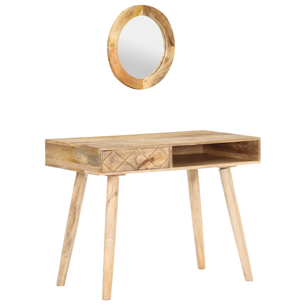 Tocador de madera maciza de mango 100x50x76 cm