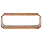 Mesa de centro de madera maciza de acacia 90x50x30 cm