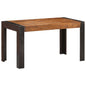Mesa de comedor de madera maciza de mango 160x80x75 cm