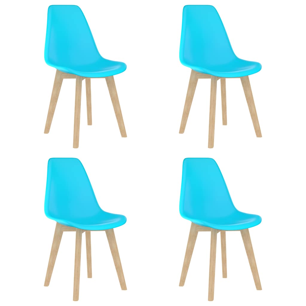 Sillas de comedor 2 unidades blancas PP
