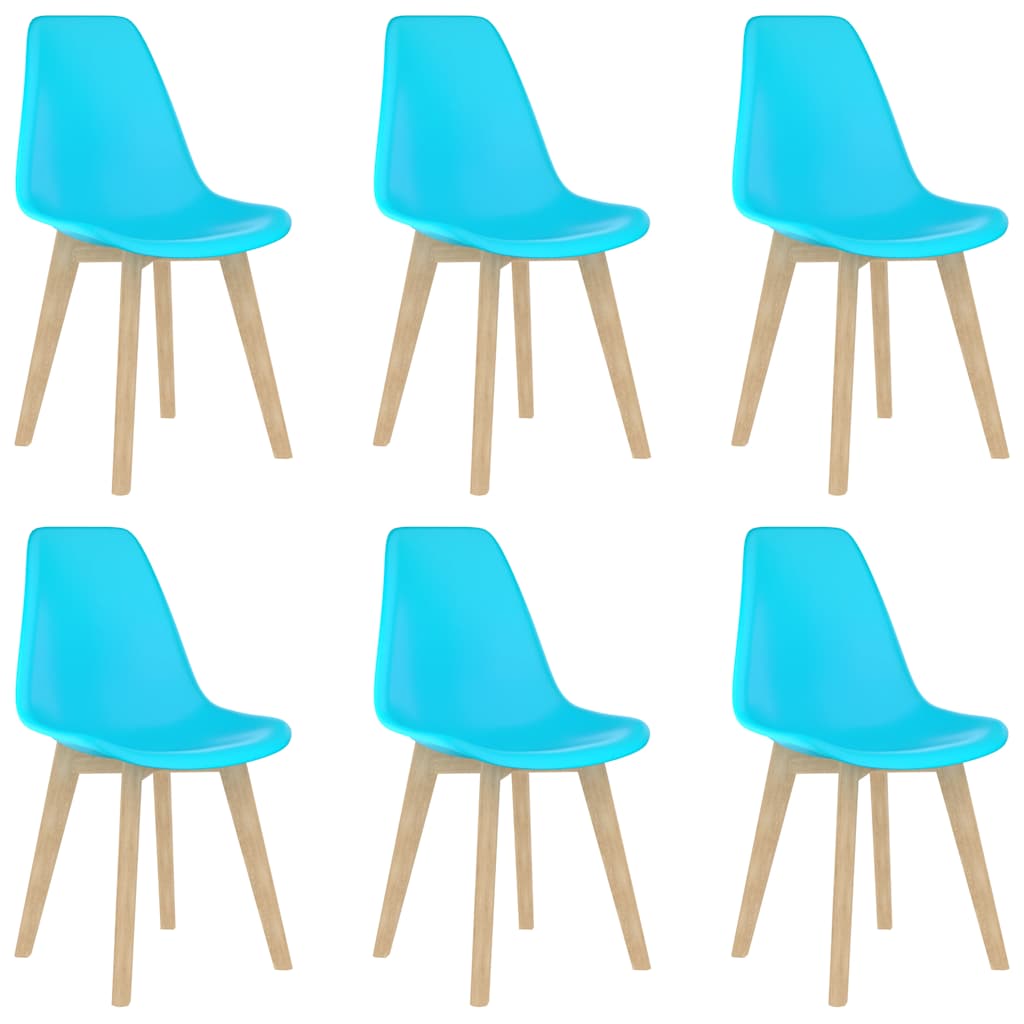 Sillas de comedor 2 unidades blancas PP
