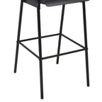Taburetes de cocina 4 uds madera contrachapada y acero negro