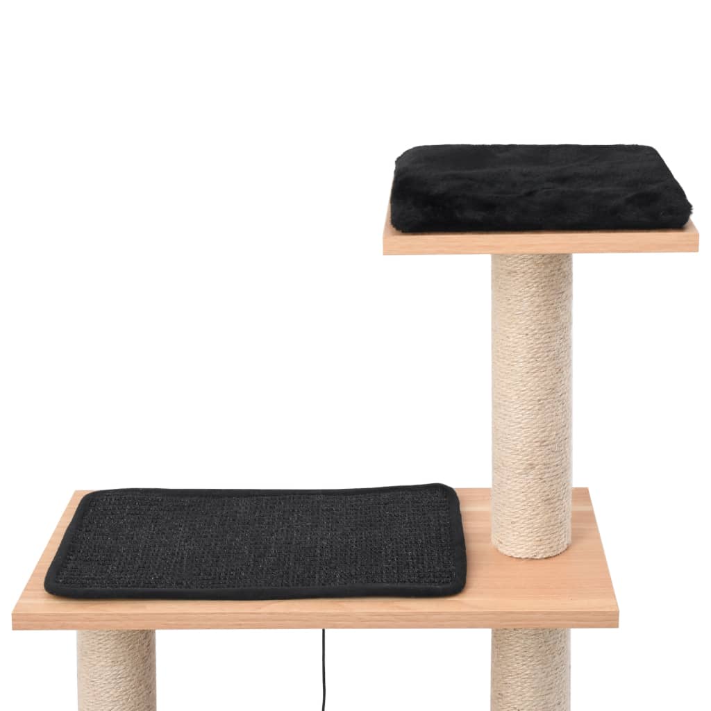 Rascador para gatos con alfombra rascadora de sisal 123 cm