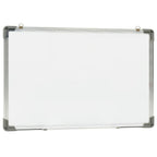 Pizarra magnética de borrado en seco acero blanco 50x35 cm