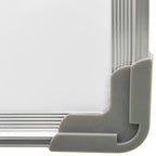 Pizarra magnética de borrado en seco acero blanco 50x35 cm