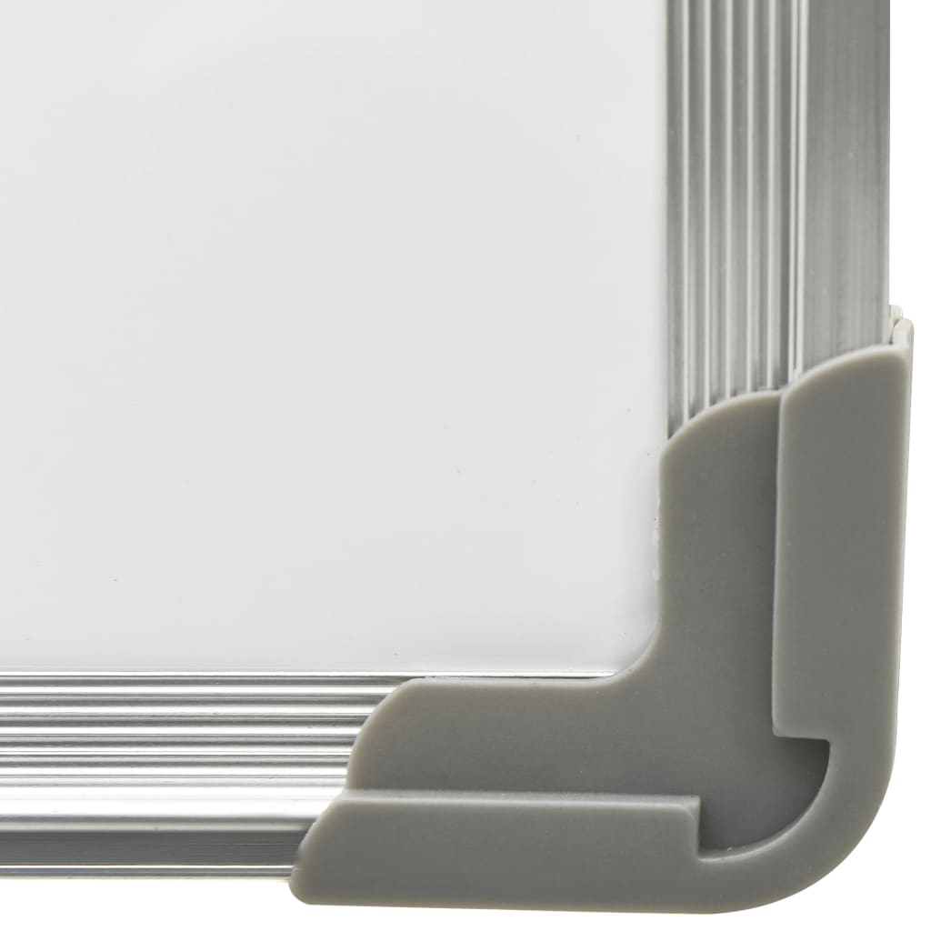 Pizarra magnética de borrado en seco acero blanco 50x35 cm
