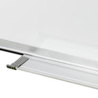 Pizarra magnética de borrado en seco acero blanco 50x35 cm