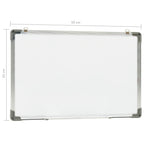 Pizarra magnética de borrado en seco acero blanco 50x35 cm