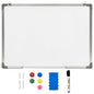 Pizarra magnética de borrado en seco acero blanco 50x35 cm