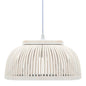 Lámpara colgante bambú 40 W 34x14,5 cm semicírculo E27