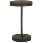 Mesa de jardim de vime sintético cinzenta 60,5x106 cm