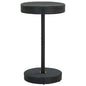 Mesa de jardim de vime sintético cinzenta 60,5x106 cm