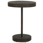 Mesa de jardim de vime sintético cinzenta 60,5x106 cm