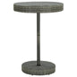 Mesa de jardim de vime sintético cinzenta 60,5x106 cm