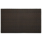Mesa alta de jardín ratán sintético marrón 100x60,5x110,5 cm