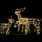 Renos de Navidad con luz 3 piezas 229 LED