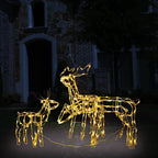 Renos de Navidad con luz 3 piezas 229 LED